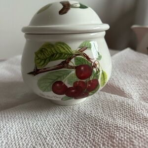 Port meirion discontinued  Cherry Design Ceramic sugar Jar.